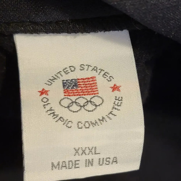 OLYMPIC COMMITTEE Men's Embroidered Knit Jacket Size XXXL Navy Blue - Picture 12 of 13